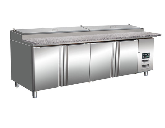 Saro SH 2500 prep table, granite worktop