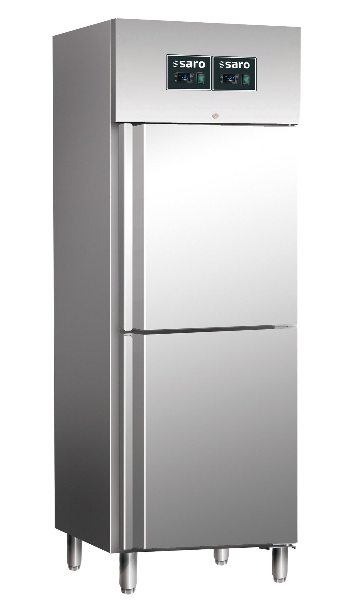 Saro GN 60 DTV combined fridge-freezer, stainless steel