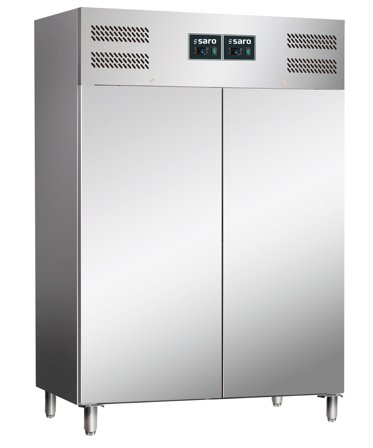 Saro GN 120 DTV combined fridge-freezer, stainless steel