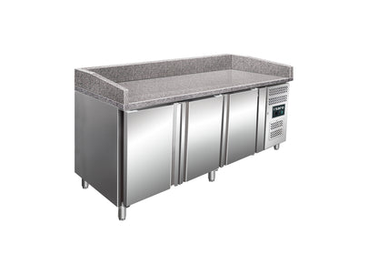 Saro PZ3600TN PRO pizza worktable, stainless steel and granite