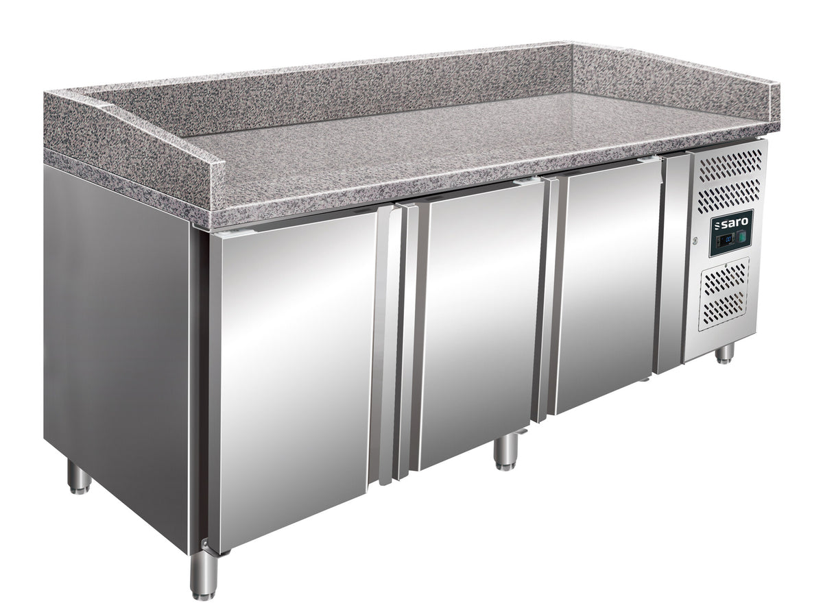 Saro PZ 3600 TN pizza prep table, stainless steel and granite
