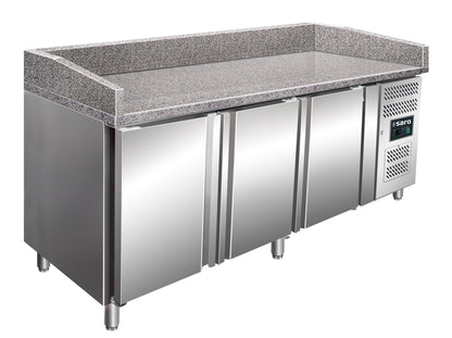 Saro PZ 3600 TN pizza prep table, stainless steel and granite