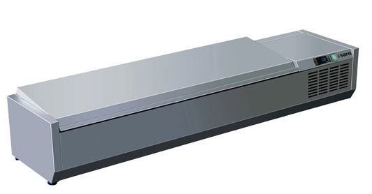 Saro VRX 1500 S/S table top display, stainless steel