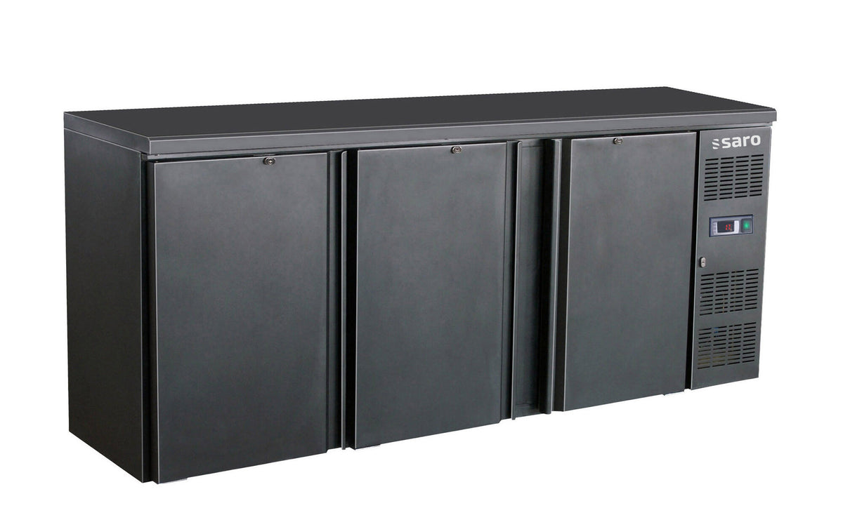 Saro BC 3100 bar cooler, black, 3 doors