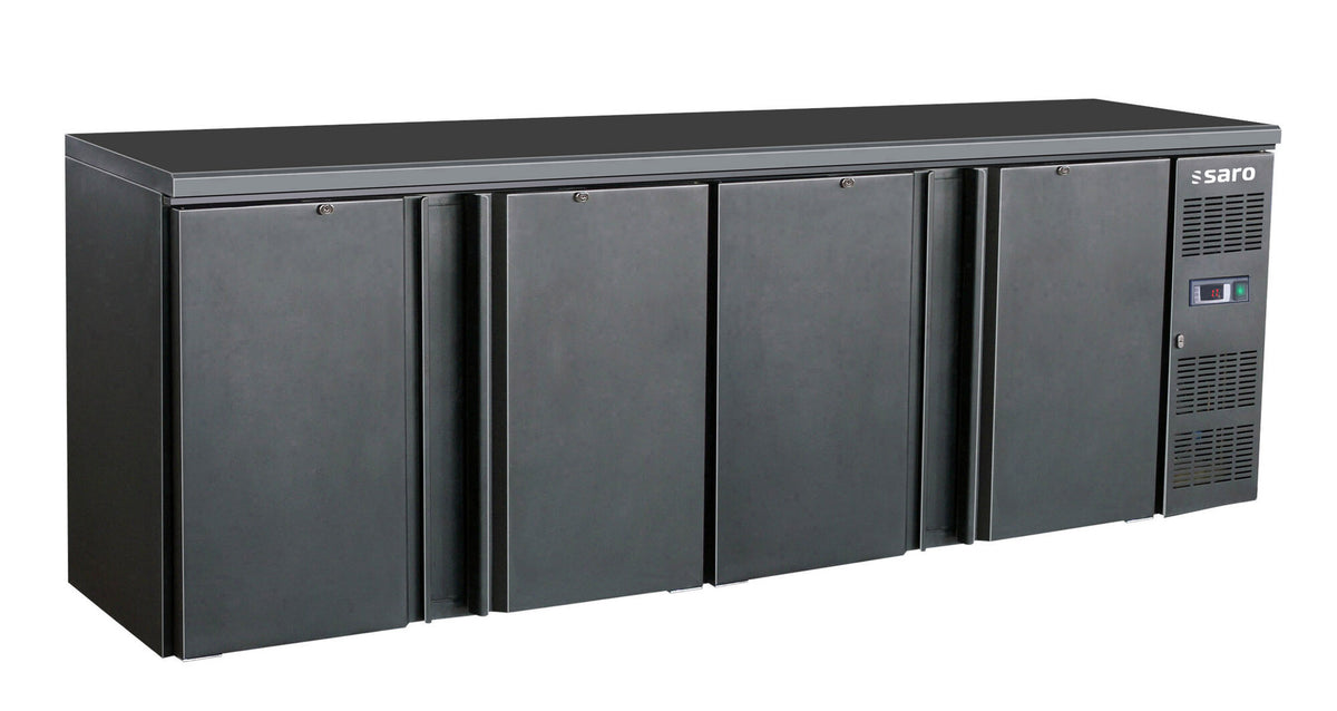 Saro BC 4100 bar cooler, black, 4 doors