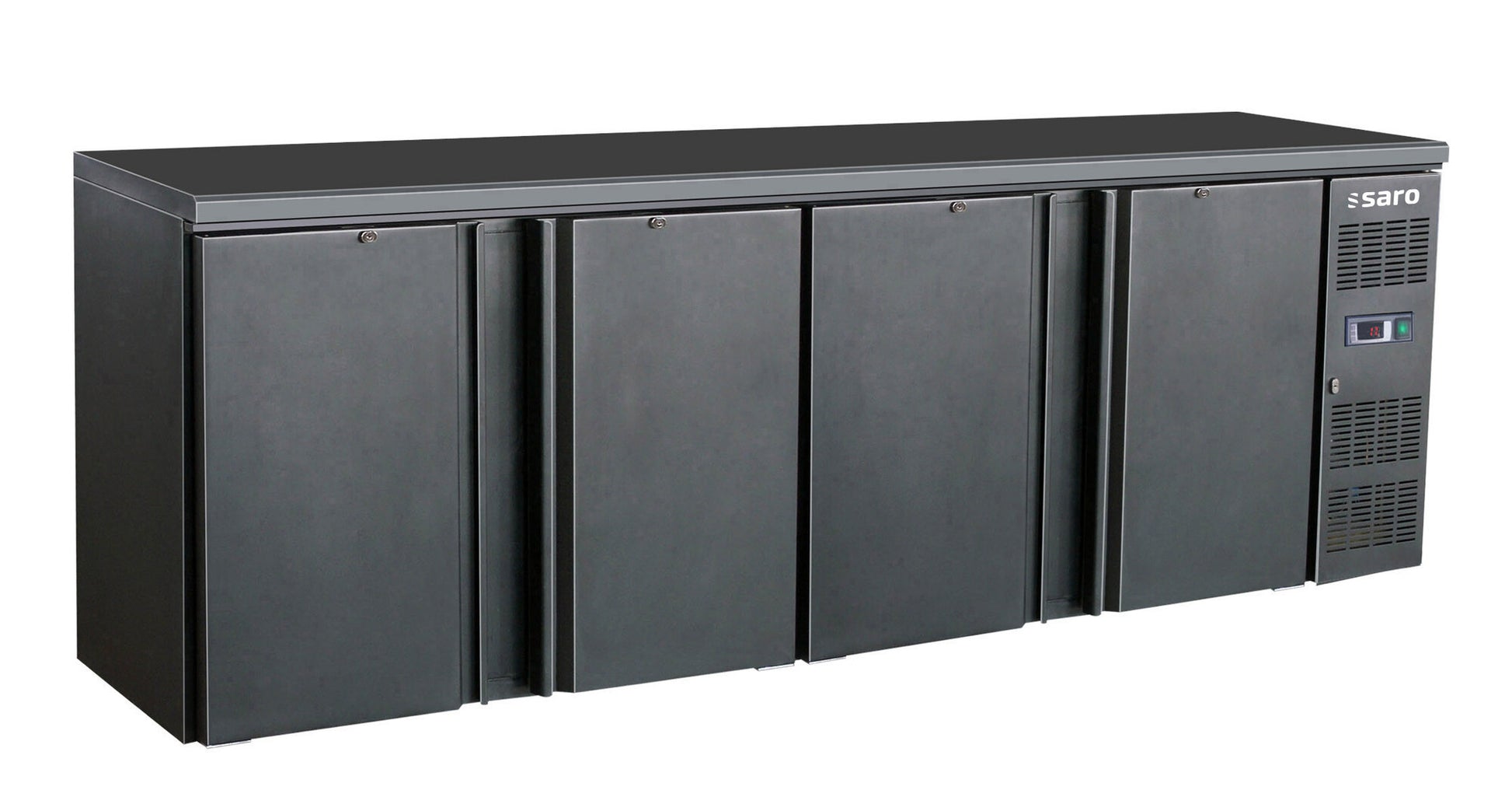 Saro BC 4100 bar cooler, black, 4 doors