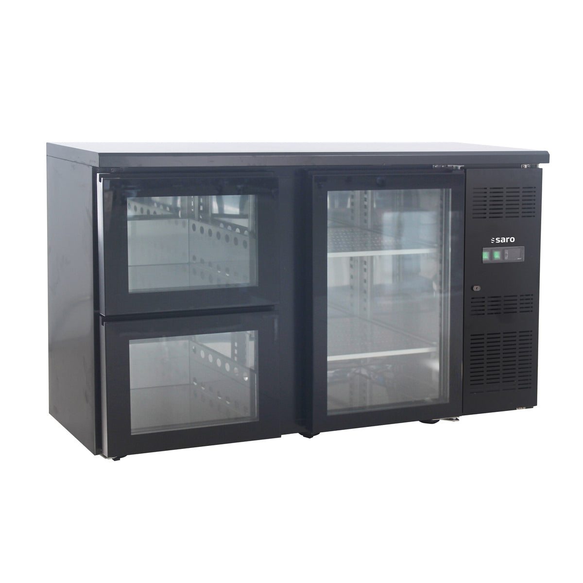 Saro BC 2100 G S2 bar cooler, black, glass door