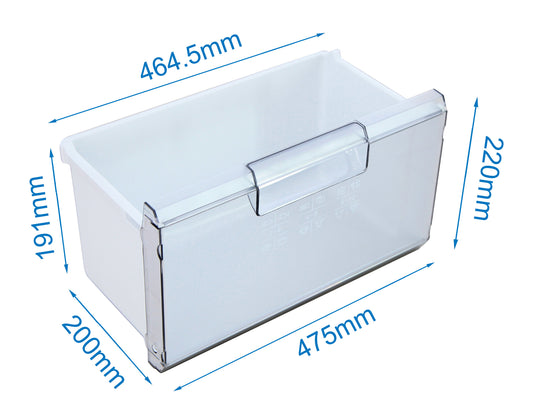 Saro drawer for HT 200, white polypropylene