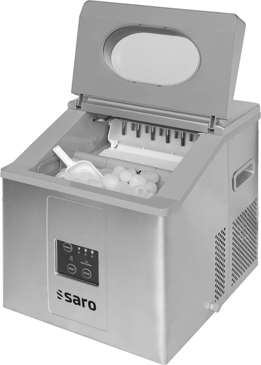Saro EB 15 PRO ice cube maker with grey lid