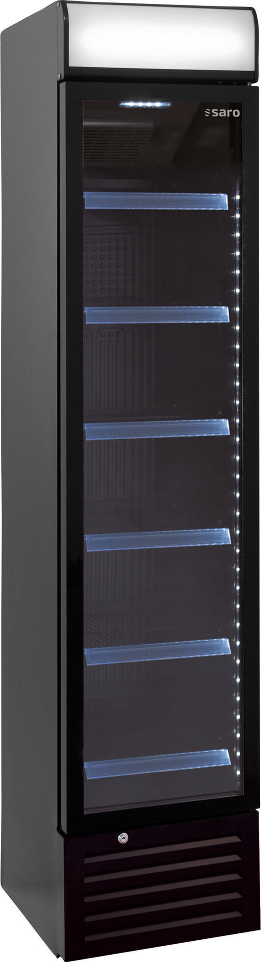 Saro DK 134 PRO bottle cooler, slim, glass door