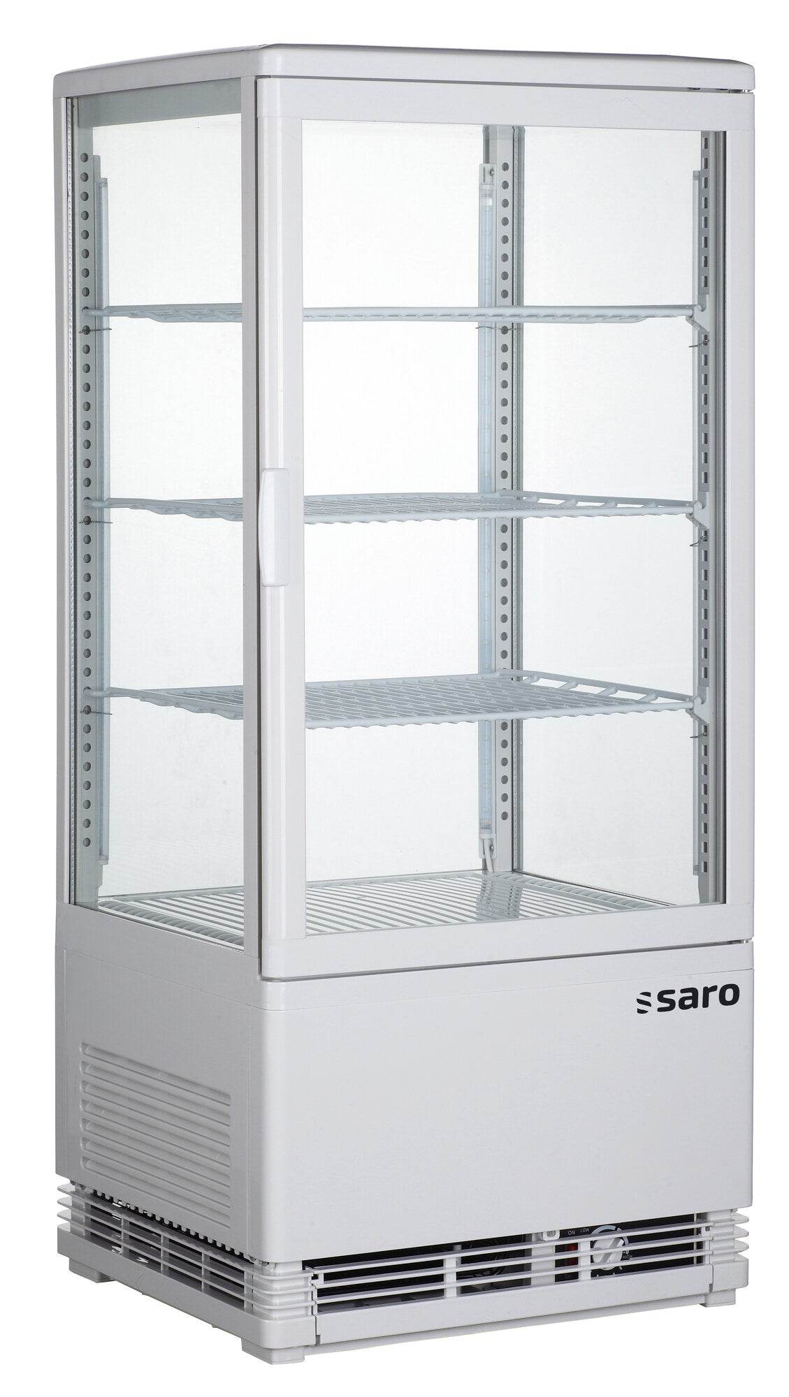 Saro SC 80 mini refrigerated showcase, white housing