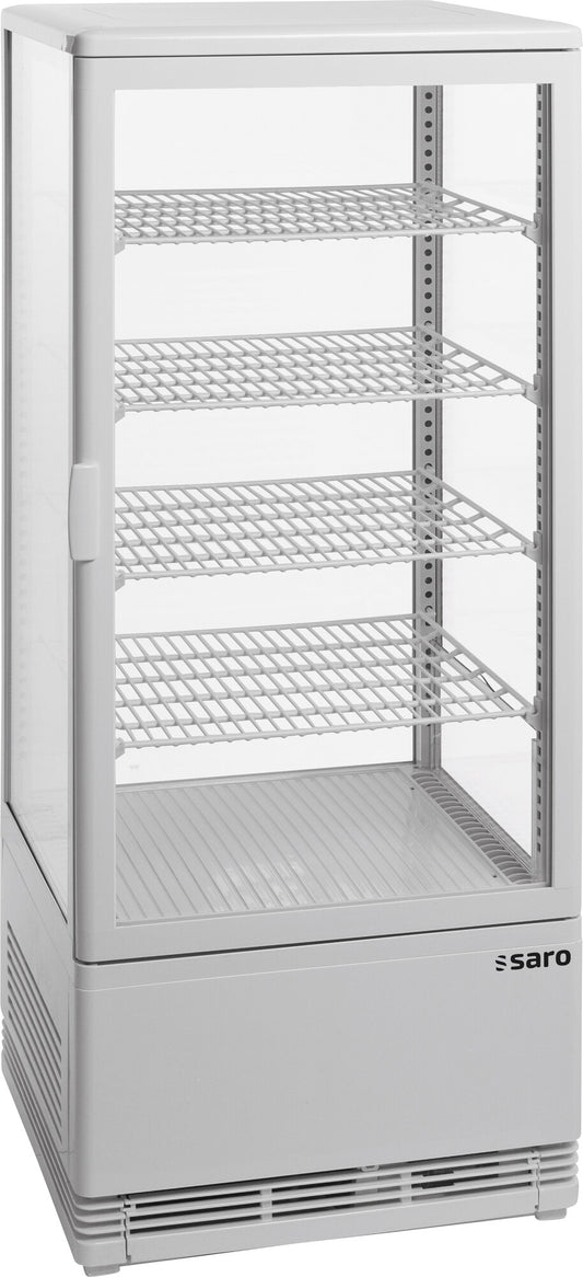 Saro SC 100 refrigerated showcase, white housing