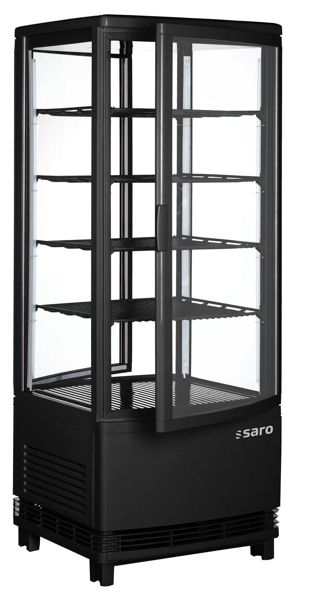Saro SC 100 DT refrigerated showcase, black housing