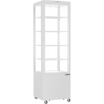 Saro SVEN White refrigerated showcase, white housing