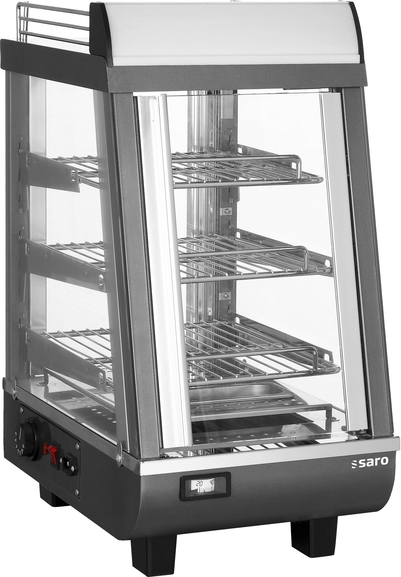 Saro LEON heated display, stainless steel