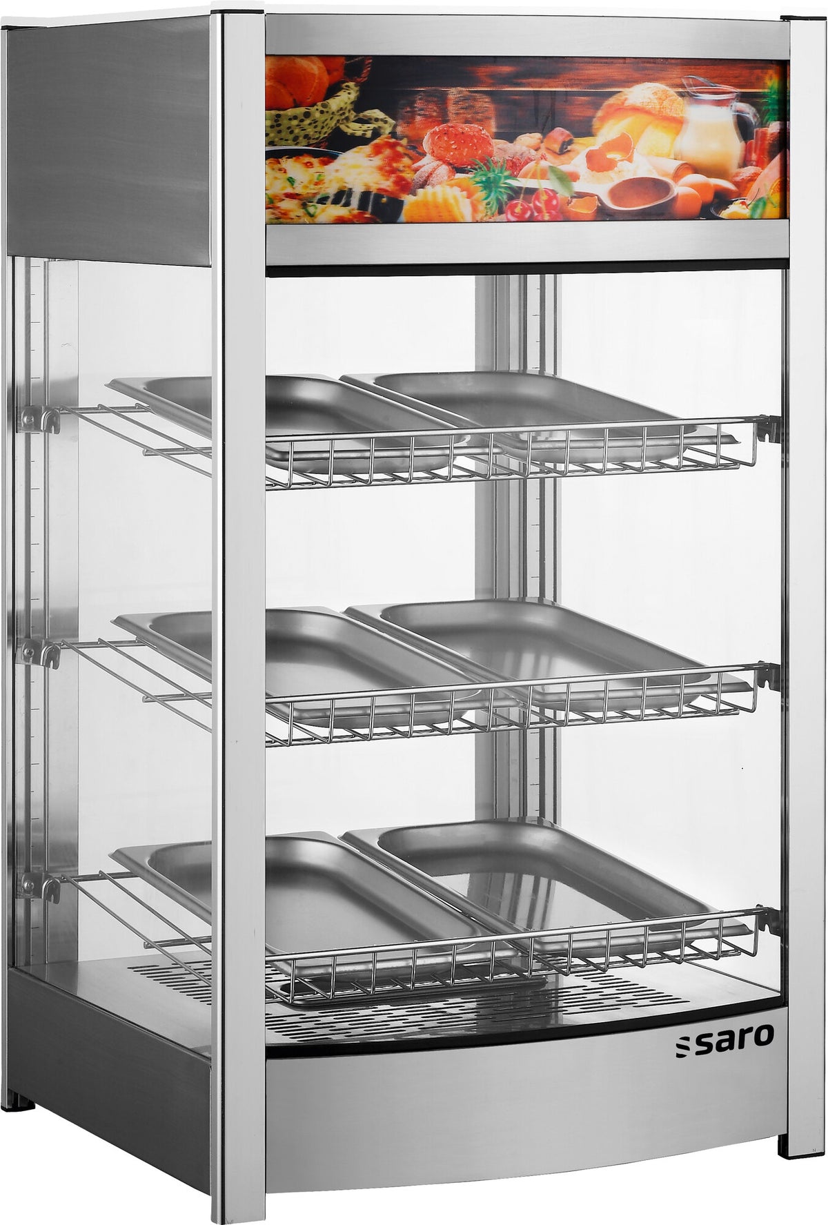 Saro FINN heated display, stainless steel