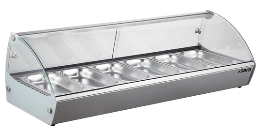 Saro MARIE 6 heated table top display, stainless steel