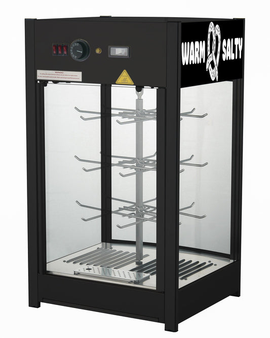 Saro ANDREAS heated pretzel display, black