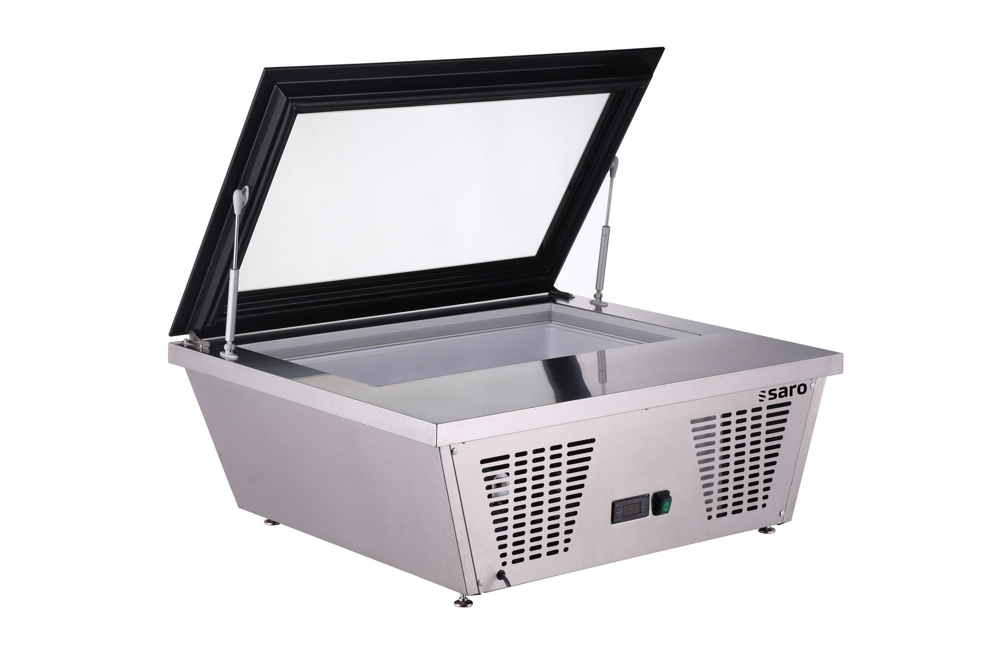Saro Torino ice cream freezer, lid open