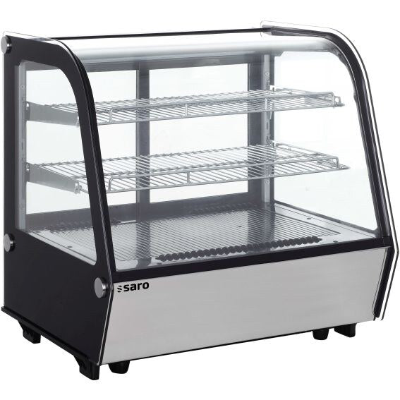 Saro LISBETH 120 countertop display, stainless steel