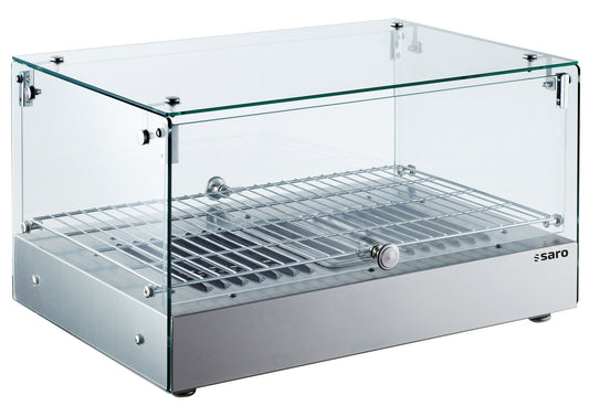 Saro SHIRA warming display case, stainless steel