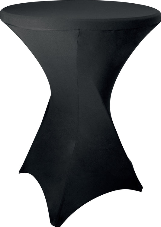 Saro BARBADOS cover, black stretch fabric on table