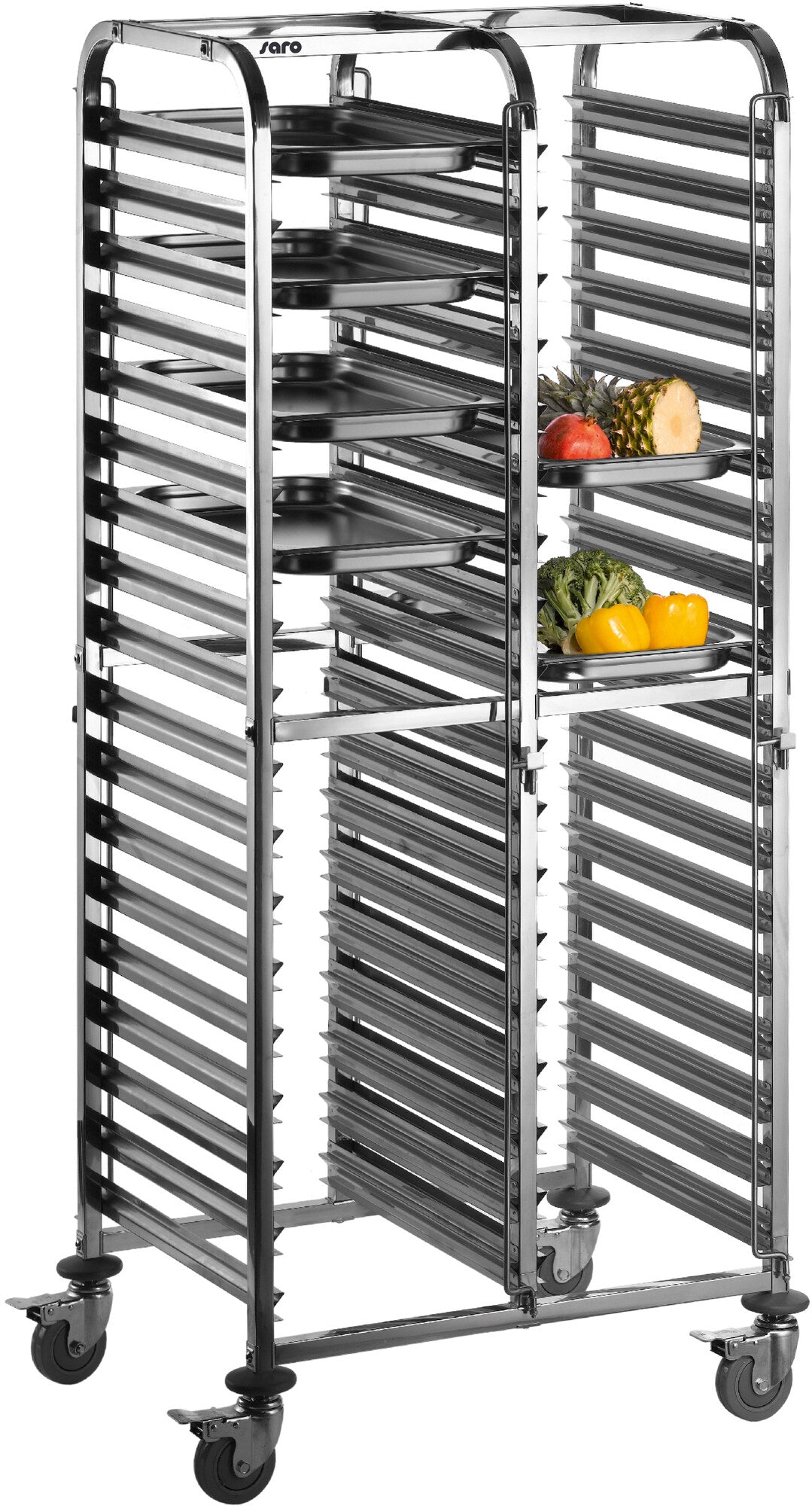 Saro LIAM DUO rack trolley, stainless steel