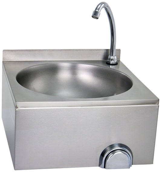 Saro JUSTIN hand washbasin, round bowl, knee pedal