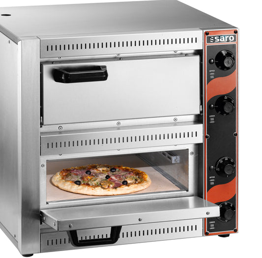 Saro PALERMO 2 two-chamber countertop pizza oven