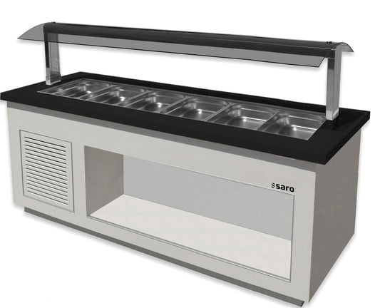 Saro SB-K 230 salad bar, white finish
