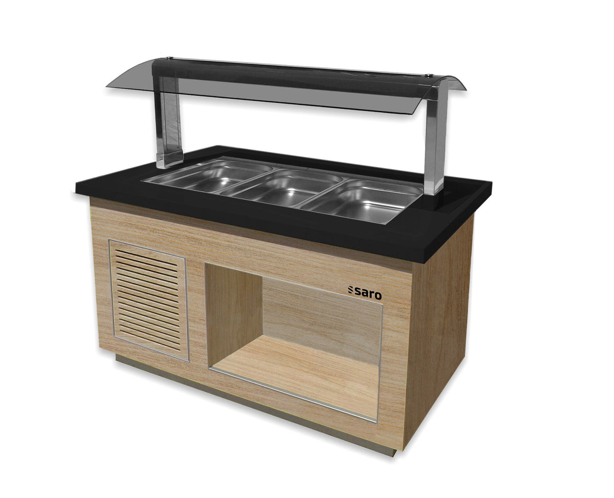 Saro SB-K 130 salad bar, oak finish