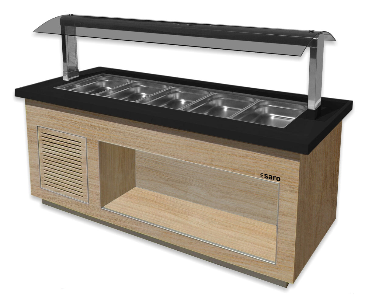 Saro SB-K 200 salad bar, oak finish