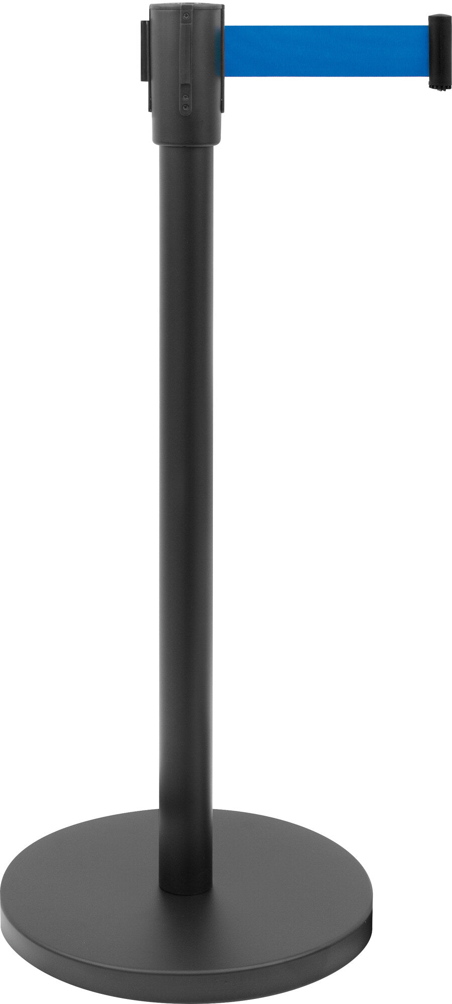 Saro AF 206 PB belt barrier post, black stand, blue belt
