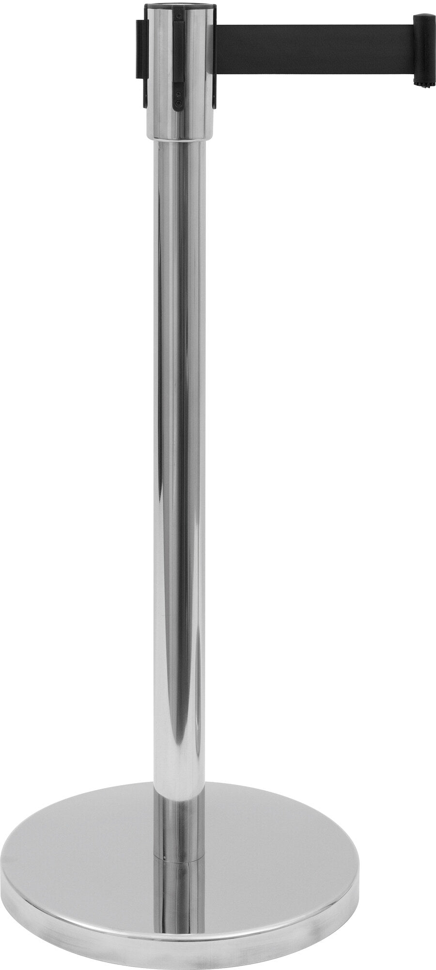 Saro AF 206 S belt barrier post, steel stand, black belt