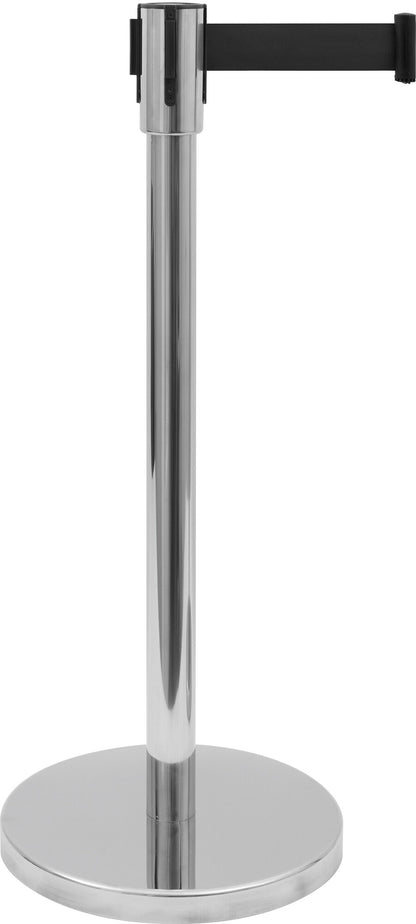 Saro AF 206 S belt barrier post, steel stand, black belt