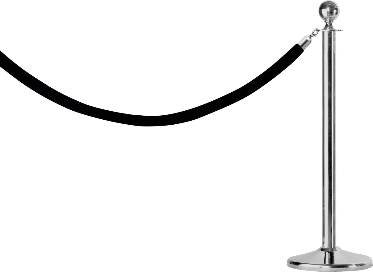 Saro AF 279 rope barrier post, silver stand