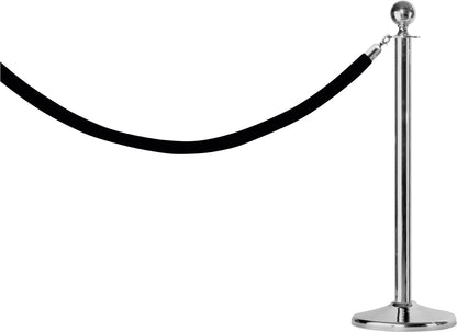 Saro AF 279 rope barrier post, silver stand