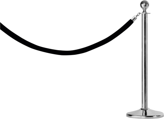 Saro AF 279 rope barrier post, silver stand
