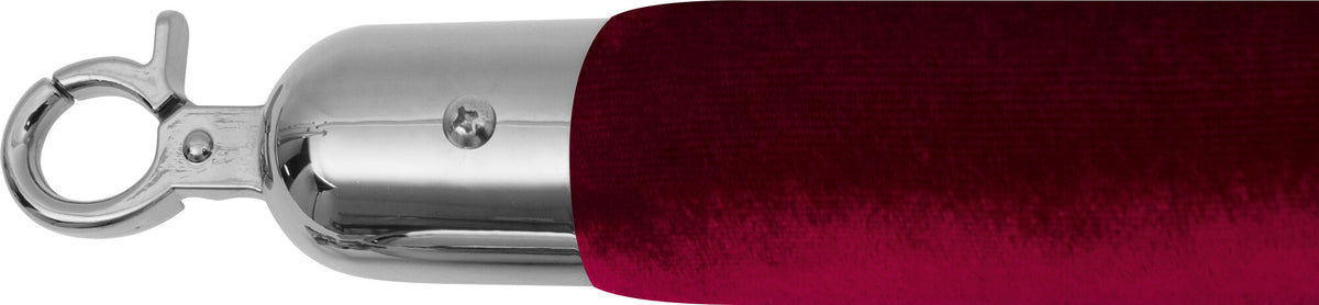 Saro AF 219 barrier cord, silver-red velvet