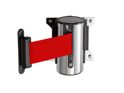 Saro PW 3 R wall mount belt barrier, red belt