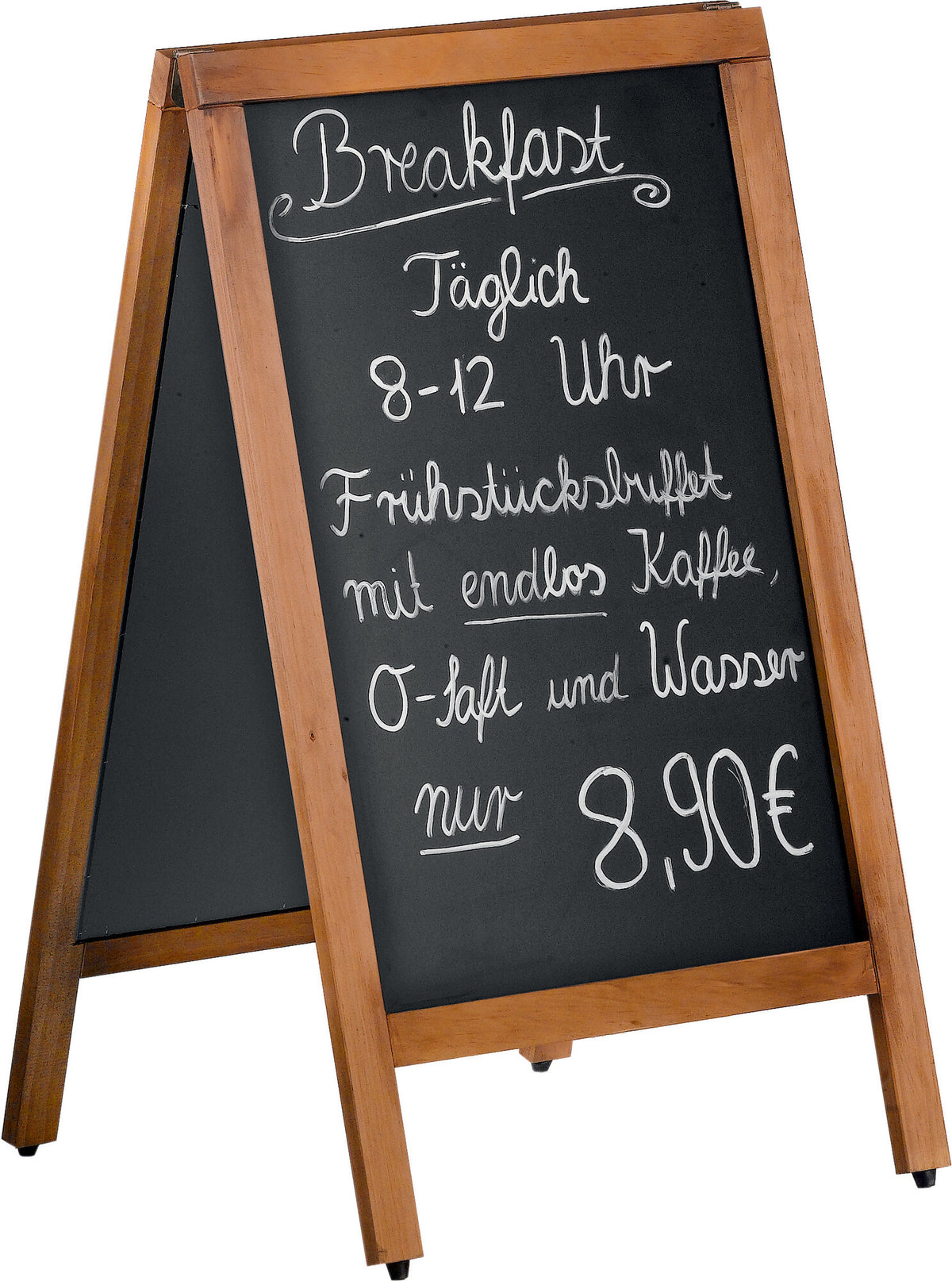 Saro CANA menu board, pine frame chalk board
