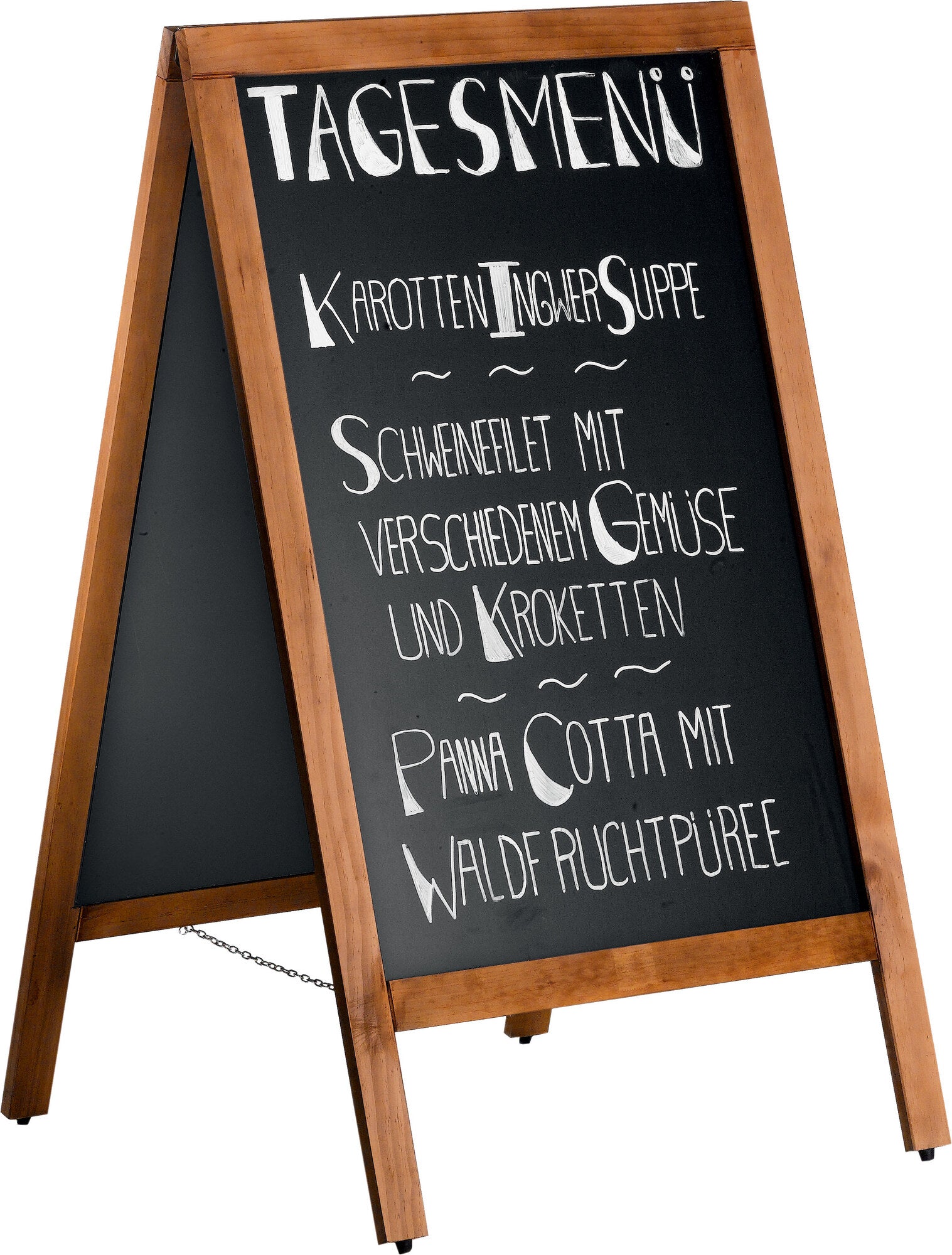 Saro IVAR menu board, pine frame chalk board