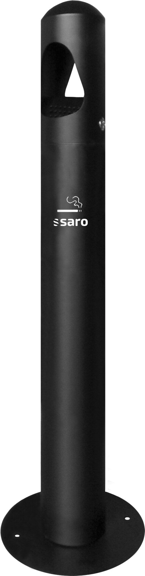Saro RANA floor ashtray, black powder-coated steel