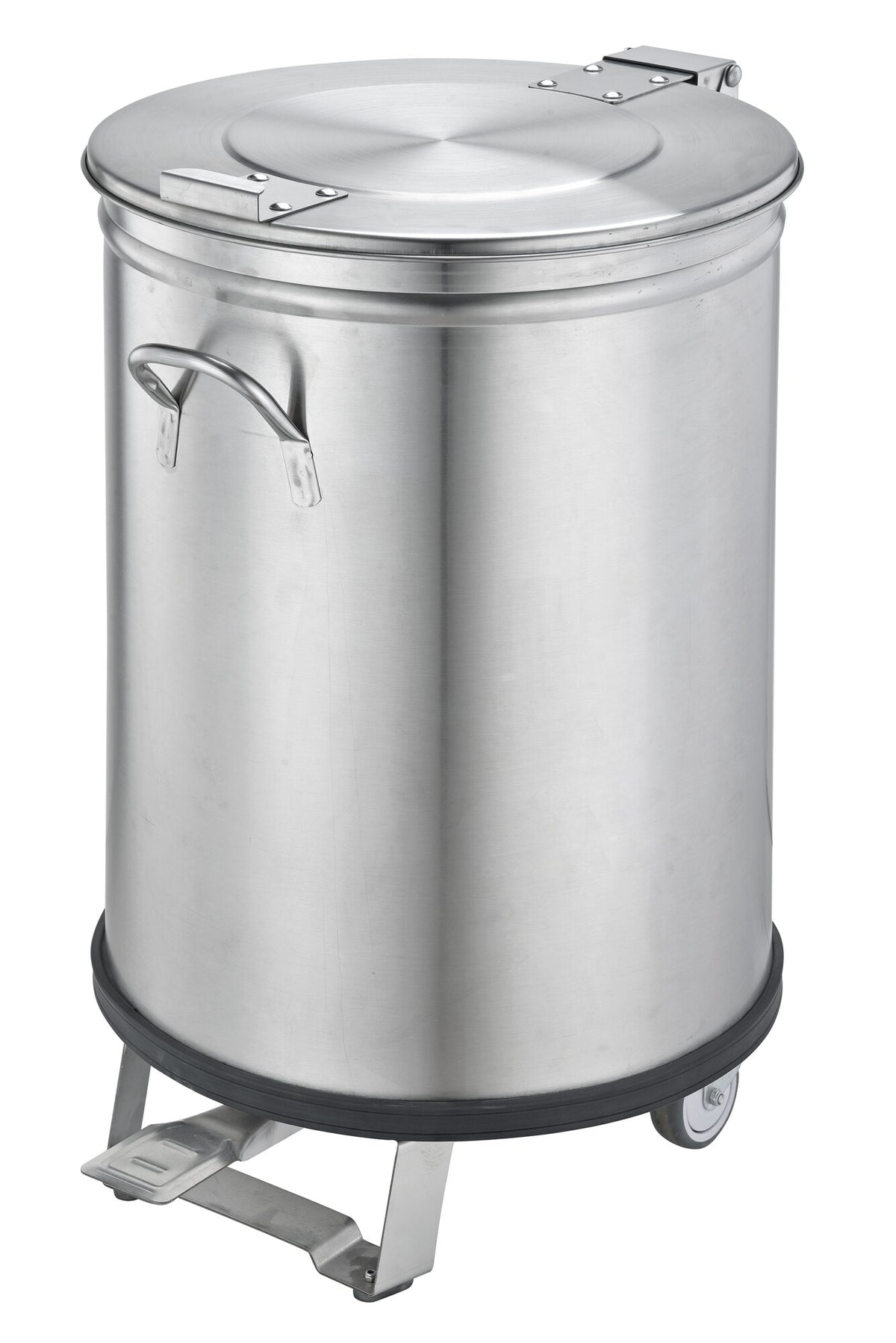 Saro ME 50 wheeled waste bin, stainless steel