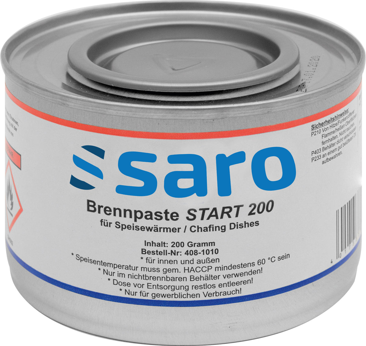 Saro START 200 chafing fuel paste, 200 g tin