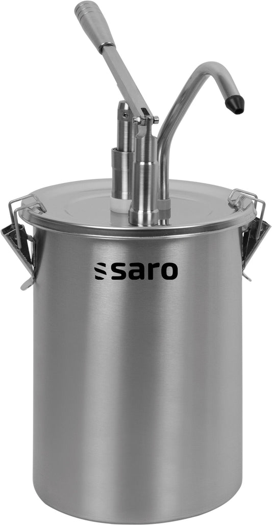 Saro PD-001 sauce dispenser, stainless steel canister