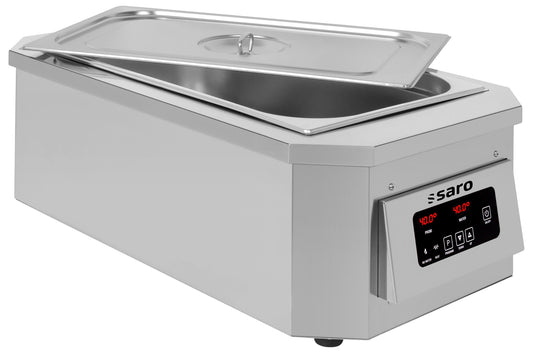 Saro CHARLY chocolate warmer, stainless steel unit with lid and touch panel