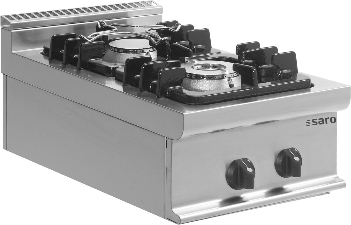 Saro E7/KUPG2BB gas cooker, two burners