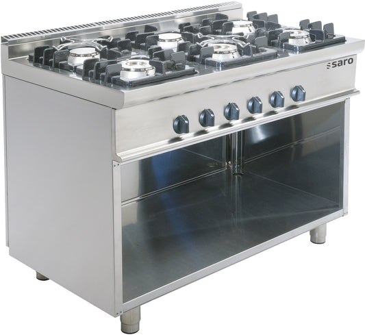 Saro E7/KUPG6BA gas cooker, stainless steel
