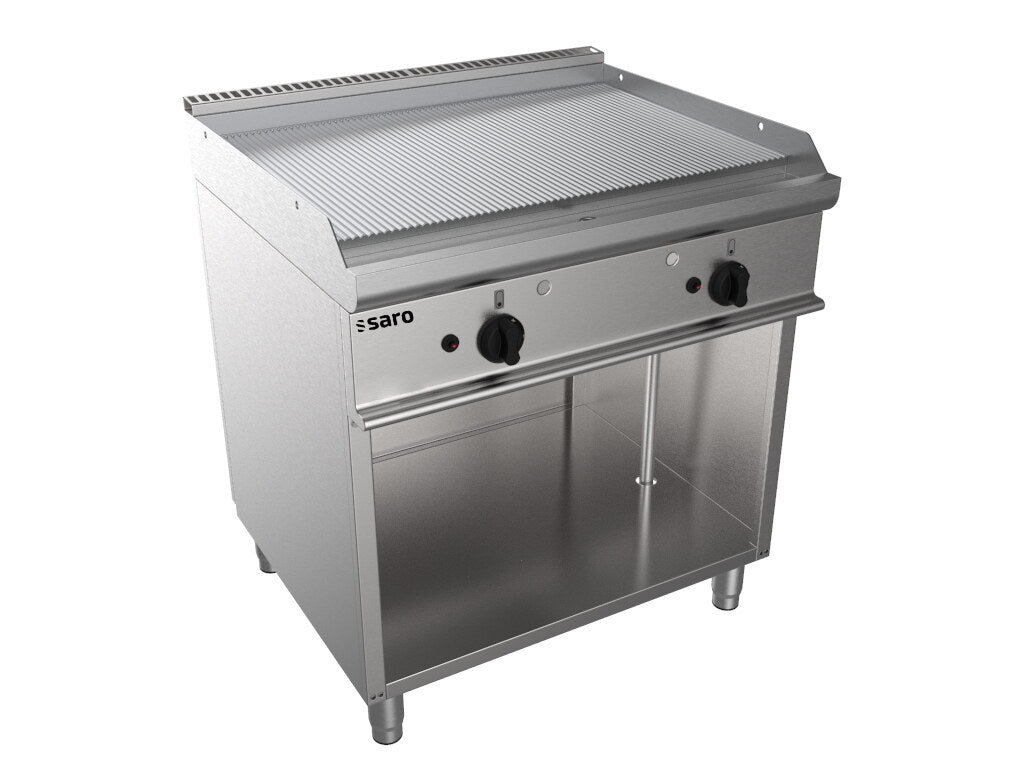 Saro E7/KTG2BAR gas griddle, grooved plate